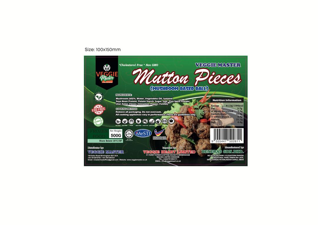 Vegan Mutton Pcs (500g Pkt)